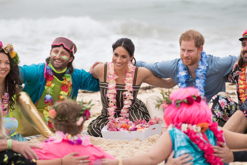 Meghan Markle i Książę Harry na Bondi Beach