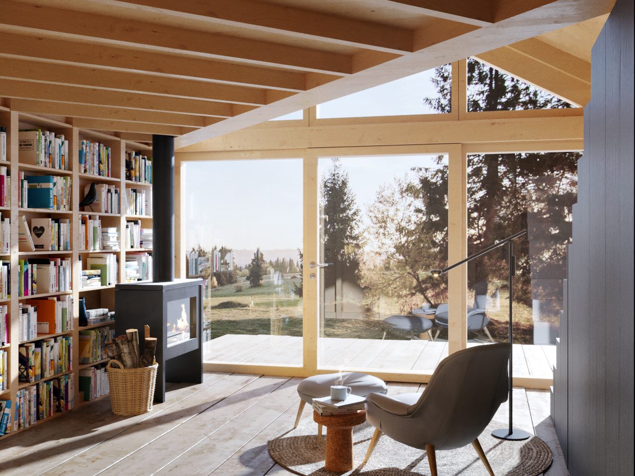 Bookworm Cabin, chatka dla miłośników czytania