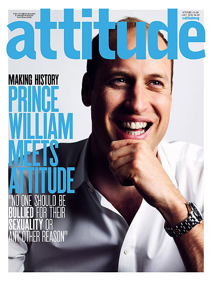 Książę William na okładce magazynu LGBT