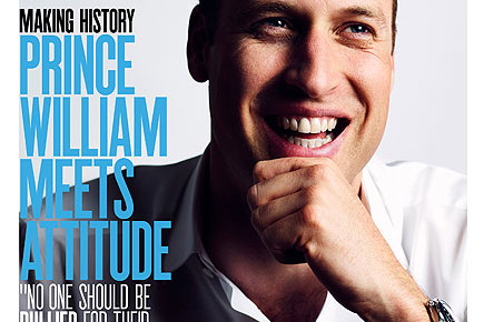 Książę William na okładce magazynu LGBT