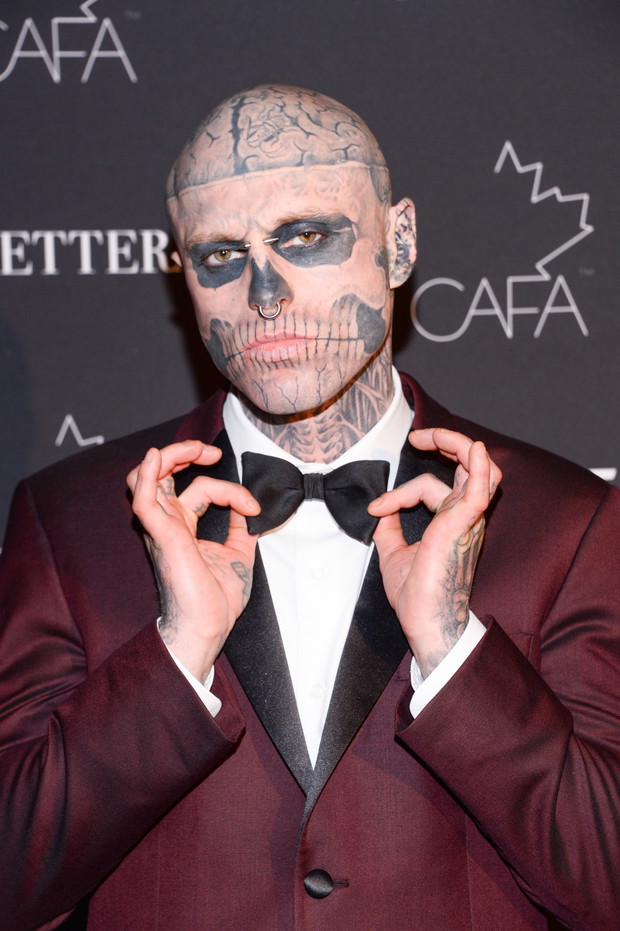 Rick Genest aka Zombie Boy (1985-2018), kanadyjski aktor, artysta i model