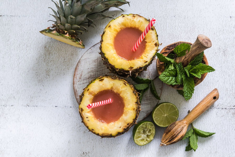 Odchudzające smoothie z ananasa i papai