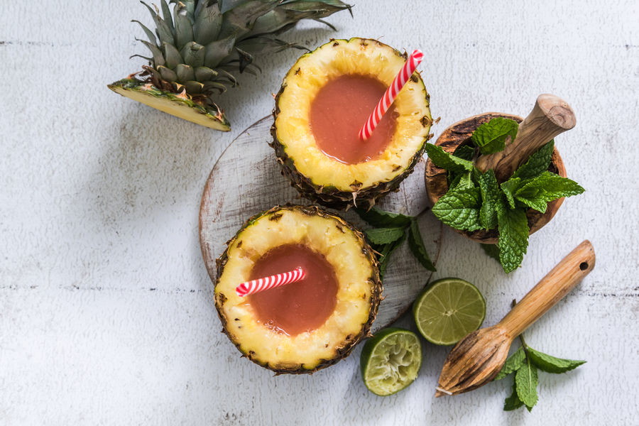 Odchudzające smoothie z ananasa i papai
