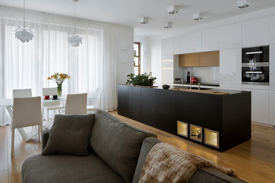 Apartament na warszawskim Mokotowie, projekt: Agnieszka Buczkowska-Korlińska, Inter-Arch Architekci