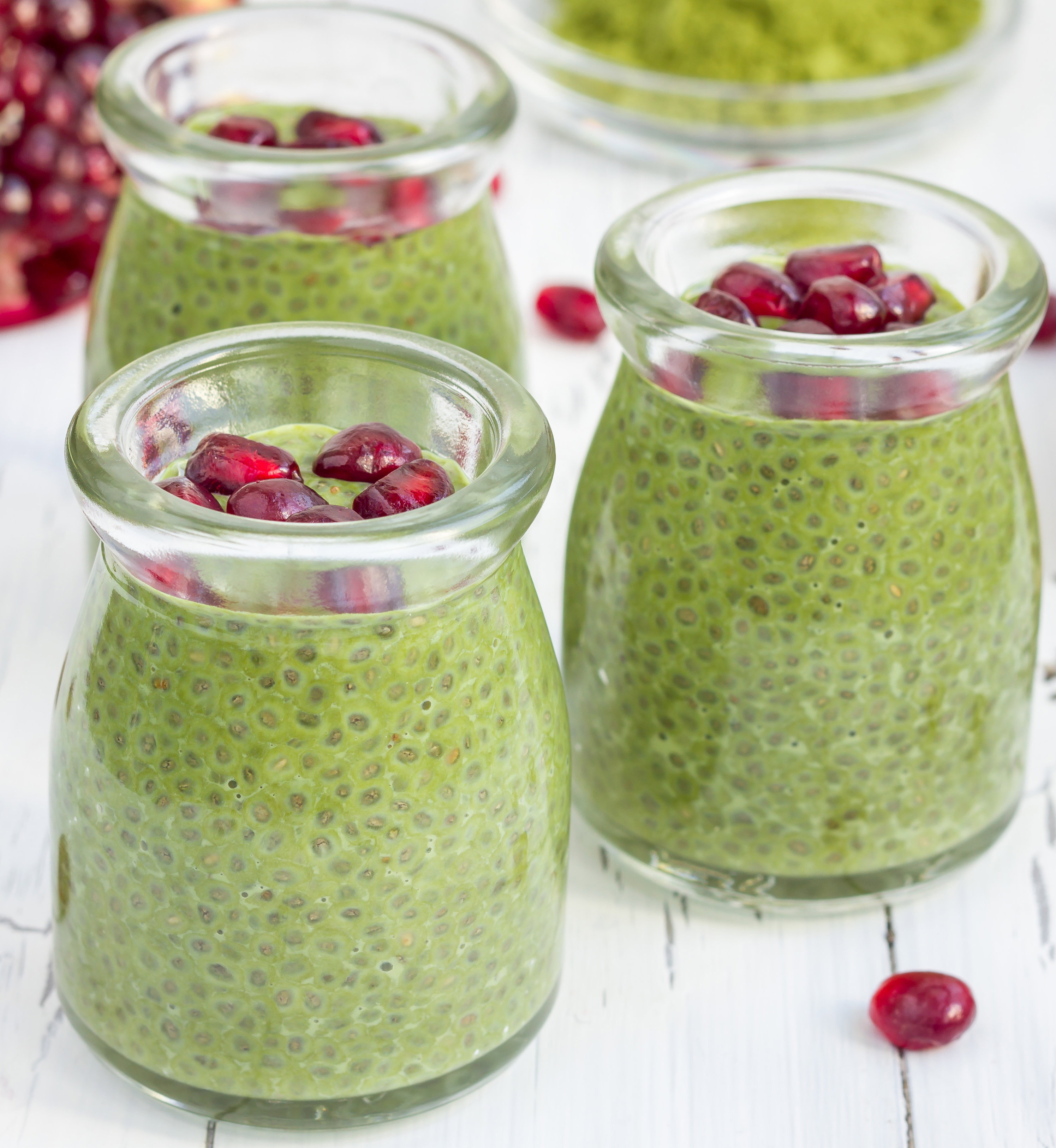 Śniadanie fit: zielony pudding chia