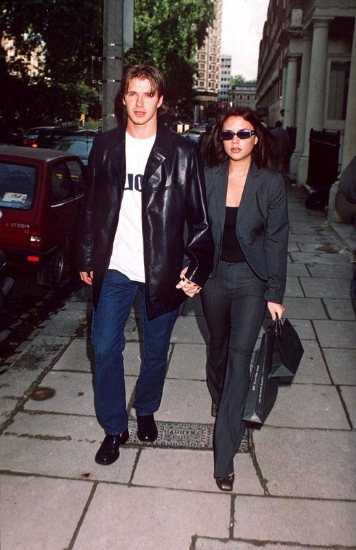 Victoria i David Beckhamowie, 1997 rok, fot. East News