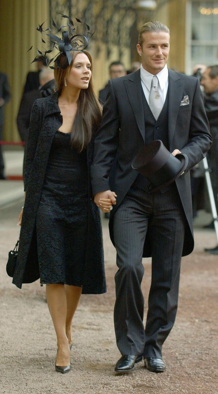 Victoria i David Beckhamowie, 2003 rok, fot. East News