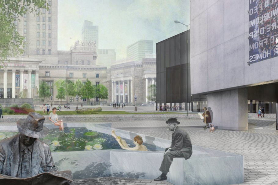 Nowy plac Defilad, projekt A-A Collective