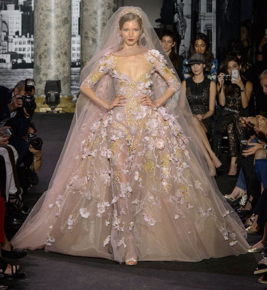 Suknie ślubne z pokazów haute couture jesień-zima 2016/2017, Elie Saab