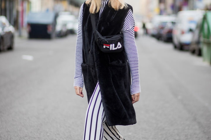 Futrzana kamizelka street fashion