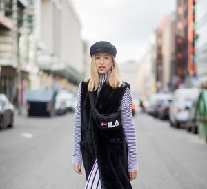 Futrzana kamizelka street fashion