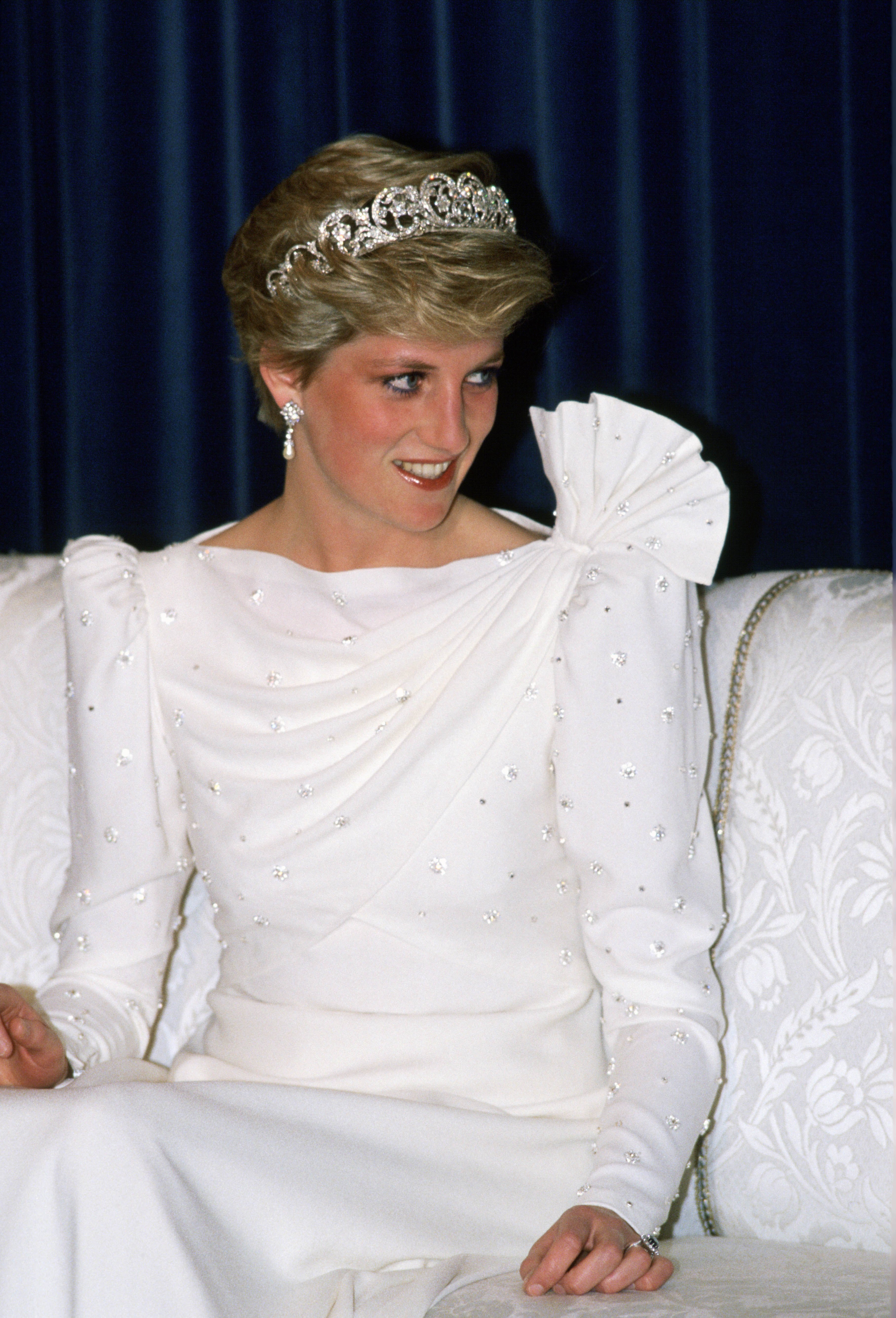 Księżna Diana podczas wizyty w Bahrajnie, 1986 rok.