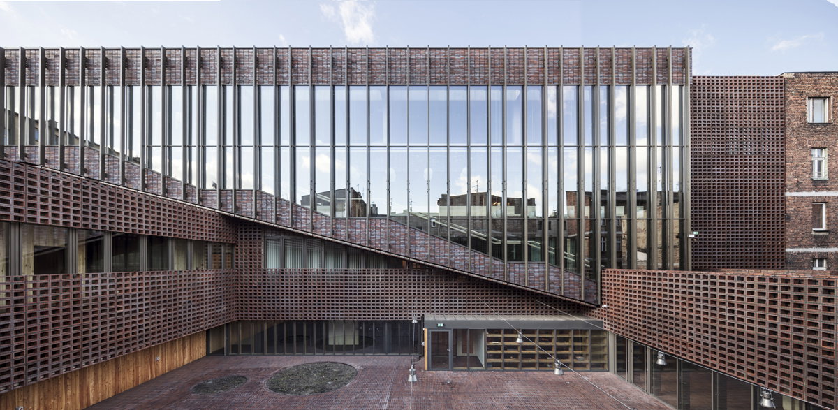 Wydział Radia i Telewizji, Katowice, projekt: BAAS arquitectura; Grupa 5 Architekci; Małeccy Biuro Projektowe