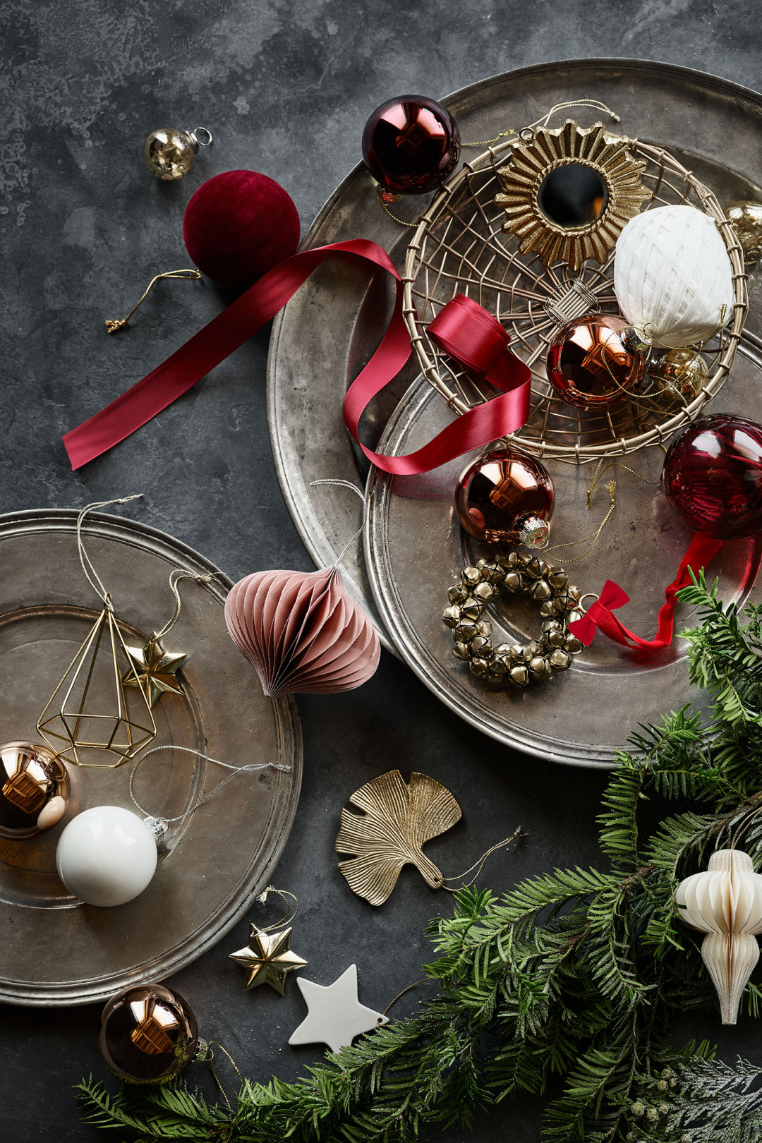 Papierowe ozdoby na choinkę, H&M HOME
