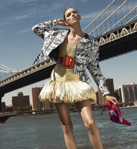 Anja Rubik w katalogu Bergdorf Goodman jesień-zima 2016/2017