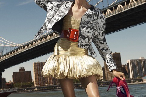 Anja Rubik w katalogu Bergdorf Goodman jesień-zima 2016/2017