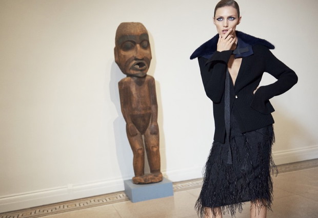 Anja Rubik w katalogu Bergdorf Goodman jesień-zima 2016/2017