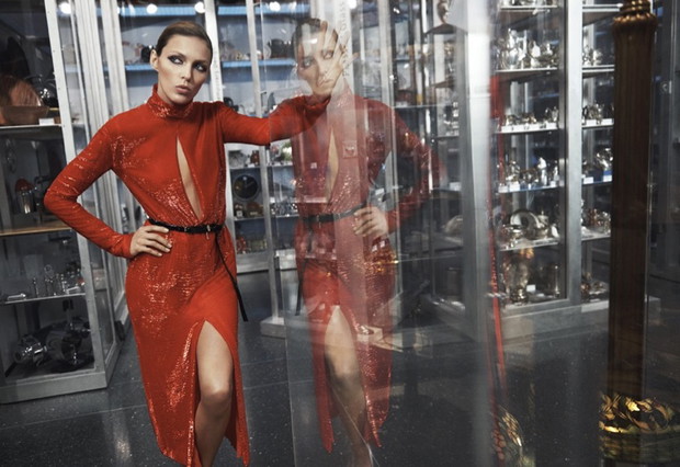 Anja Rubik w katalogu Bergdorf Goodman jesień-zima 2016/2017