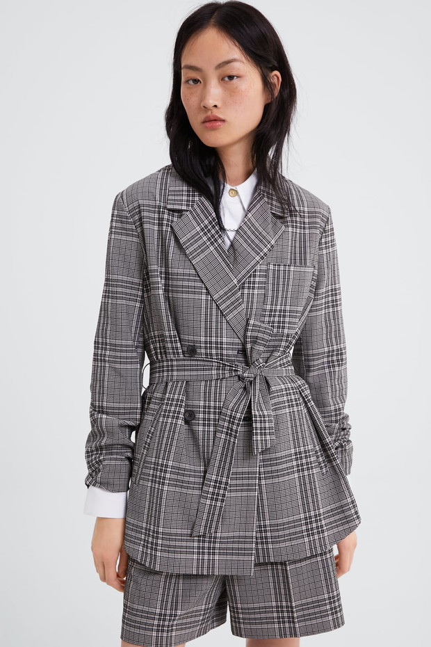 Marynarka w kartkę, Zara 199 zł