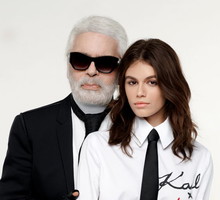 Karl Lagerfeld i Kaia Gerber