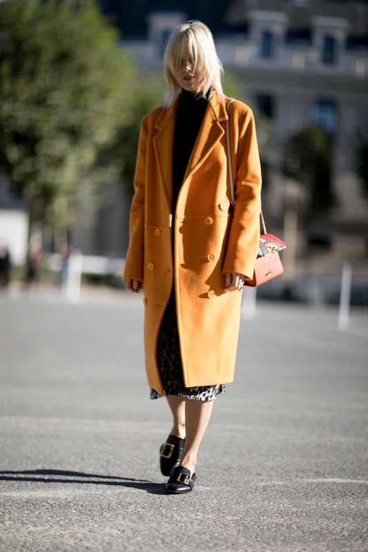 Modne płaszcze - street fashion jesień-zima 2016/2017
