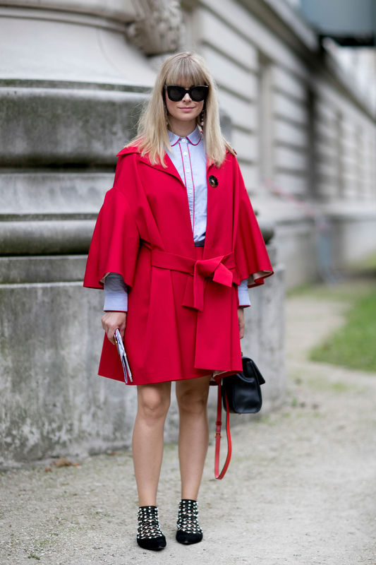 Modne płaszcze - street fashion jesień-zima 2016/2017