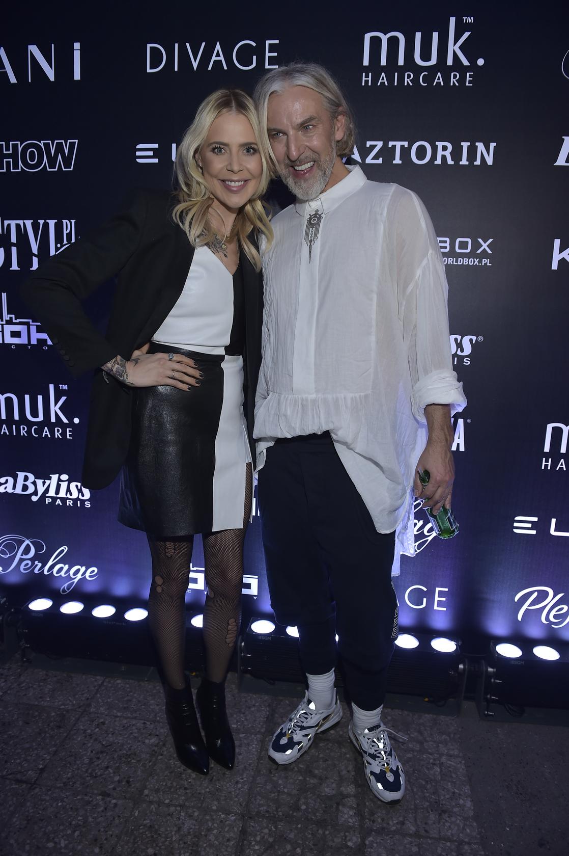 Gwiazdy na pokazie Roberta Kupisza "KRIVAN", Maja Sablewska i Robert Kupisz