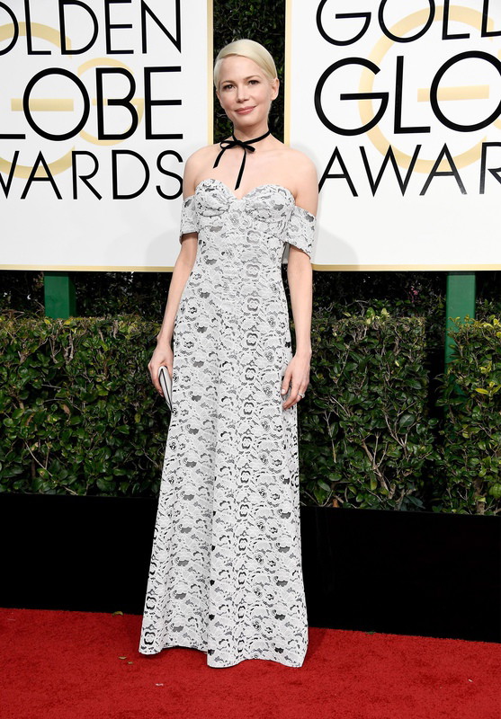 Złote Globy 2017: Michelle Williams w sukni Louis Vuitton