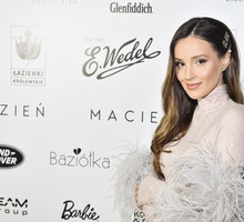Marina Łuczenko-Szczęsna na pokazie Macieja Zienia "MOJO" jesień-zima 2019/2020