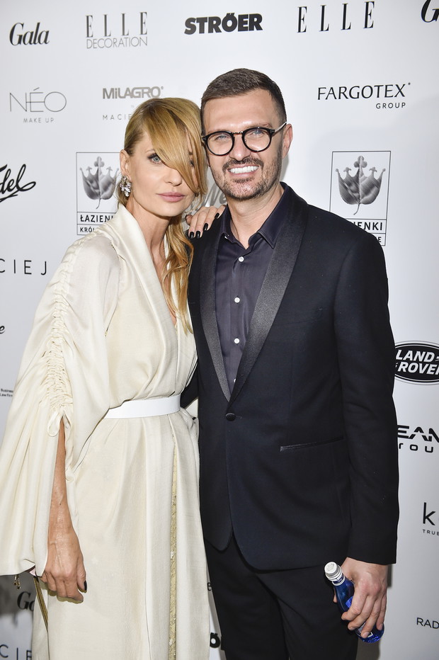 Aneta Kręglicka i Maciej Zień na pokazie Macieja Zienia MOJO jesień-zima 2019/2020