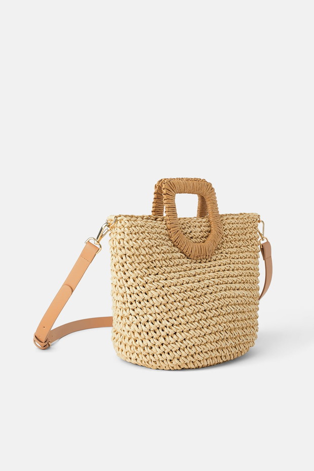 Koszyk z papierowej plecionki - Zara, 119 zł