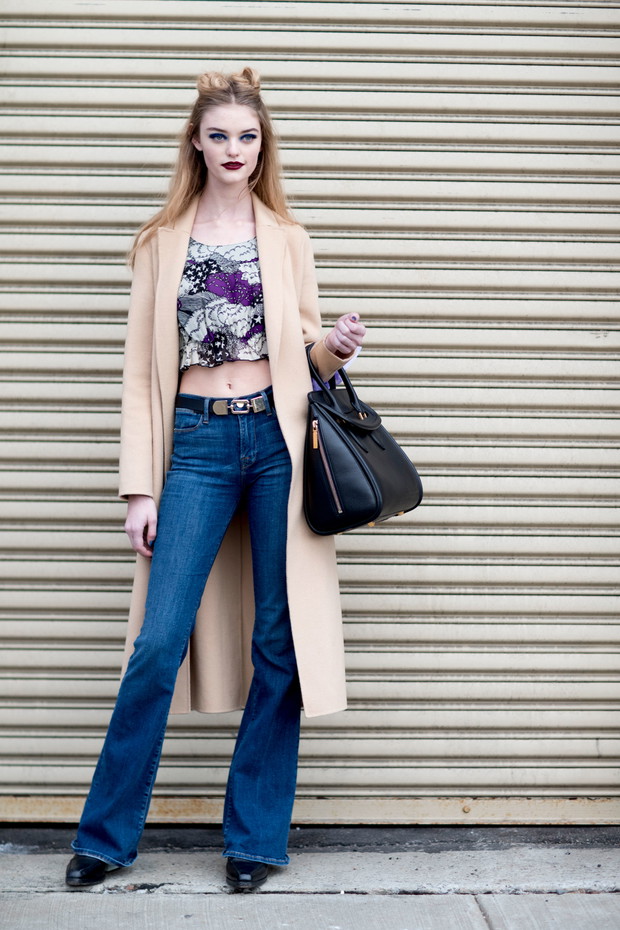 Street fashion: modelki off duty na New York Fashion Week AW17