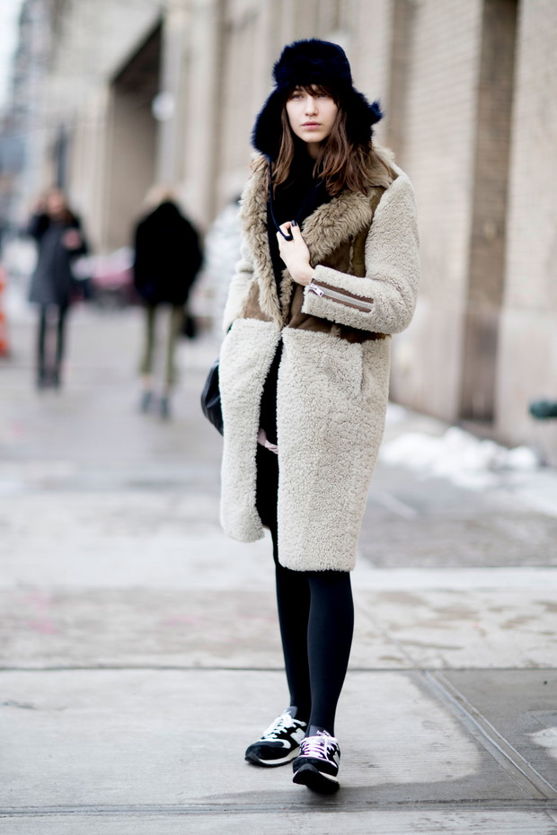 Street fashion: modelki off duty na New York Fashion Week AW17