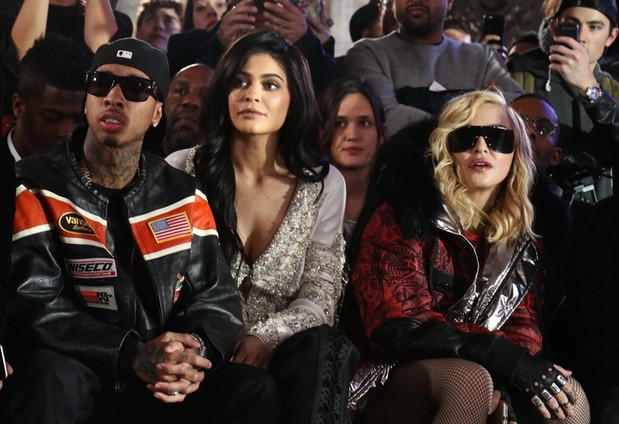 Tyga, Kylie Jenner i Madonna na pokazie Phillip Plein