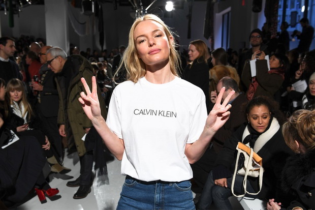 Kate Bosworth na pokazie Calvin Klein