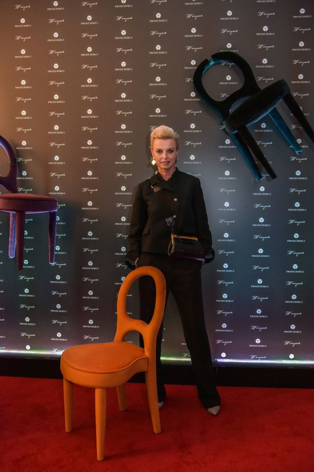 Katarzyna Sokołowska na otwarciu Promemoria Warsaw
