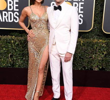 Bradley Cooper i Irina Shayk na rozdaniu Złotych Globów, 2019 rok.