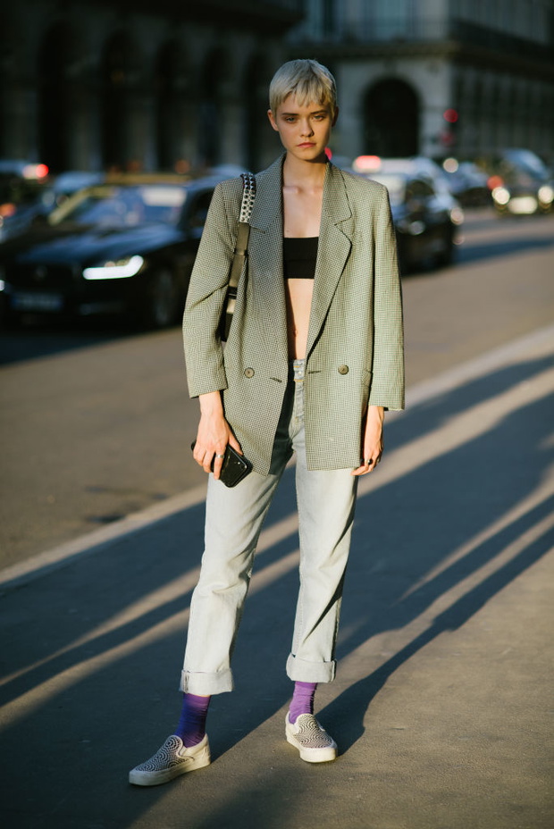 Street Style : Paris Fashion Week -Haute Couture Fall/Winter 2019/2020 : Day Three