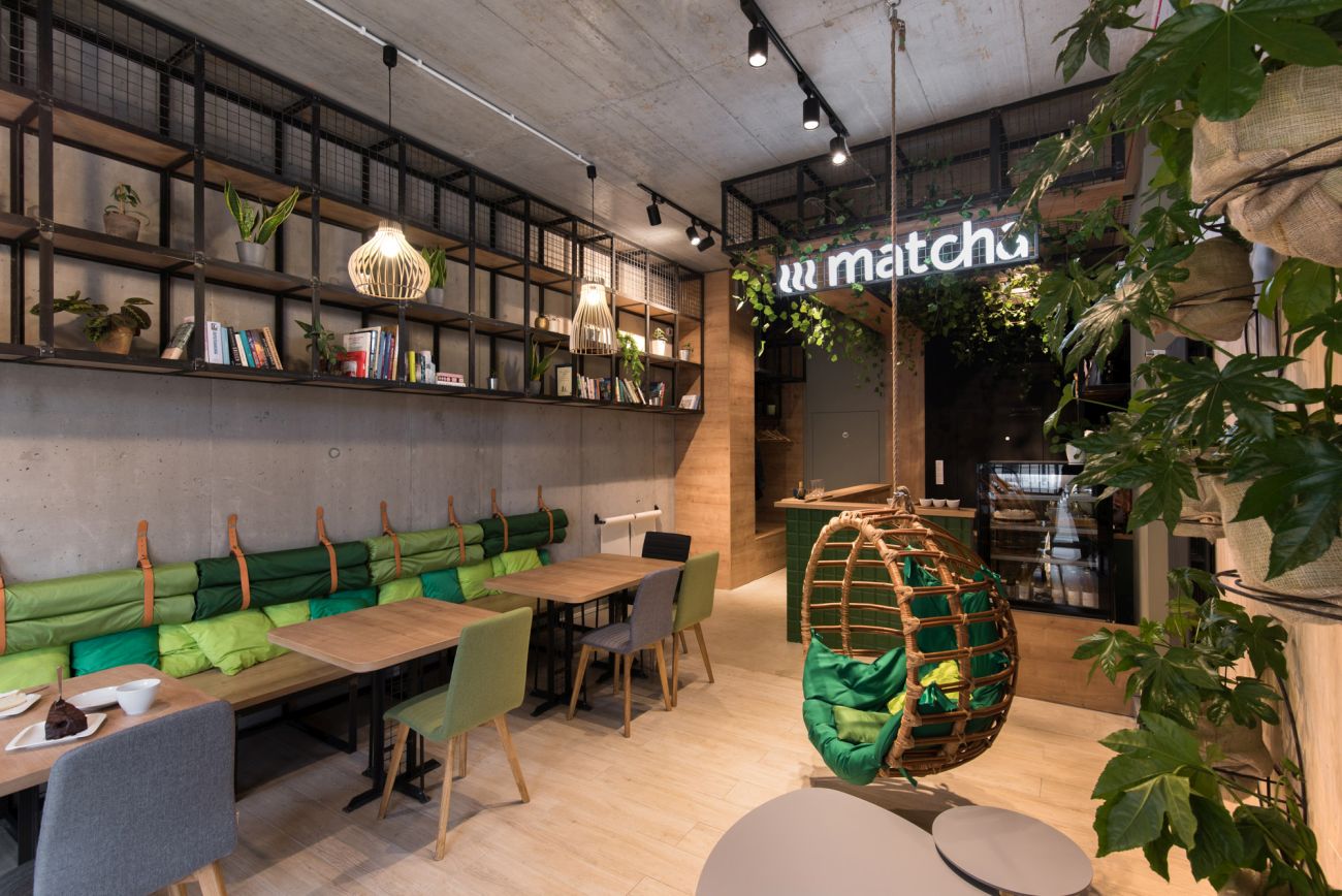 Kawiarnia Matcha w Poznaniu, projekt: mode:lina™