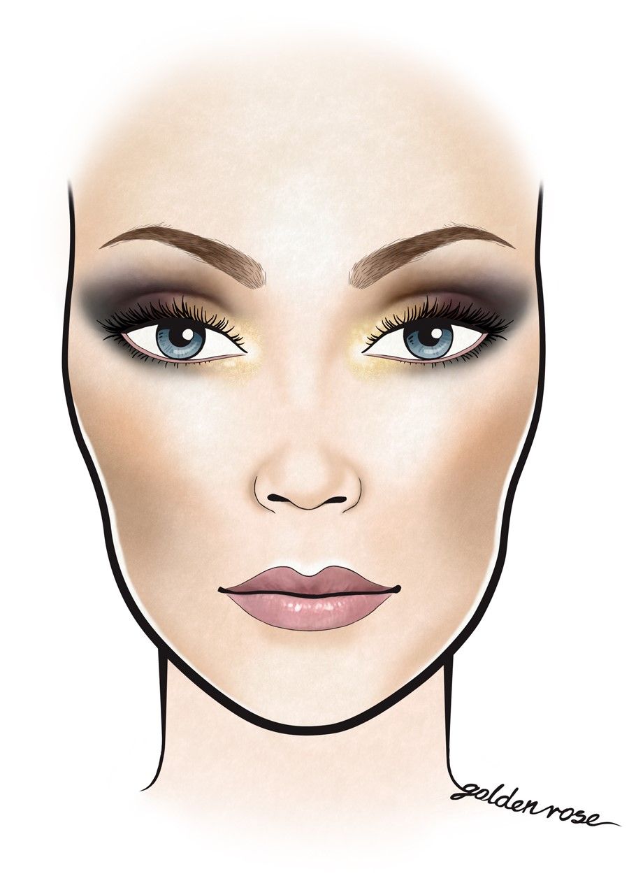 Golden Rose Face chart