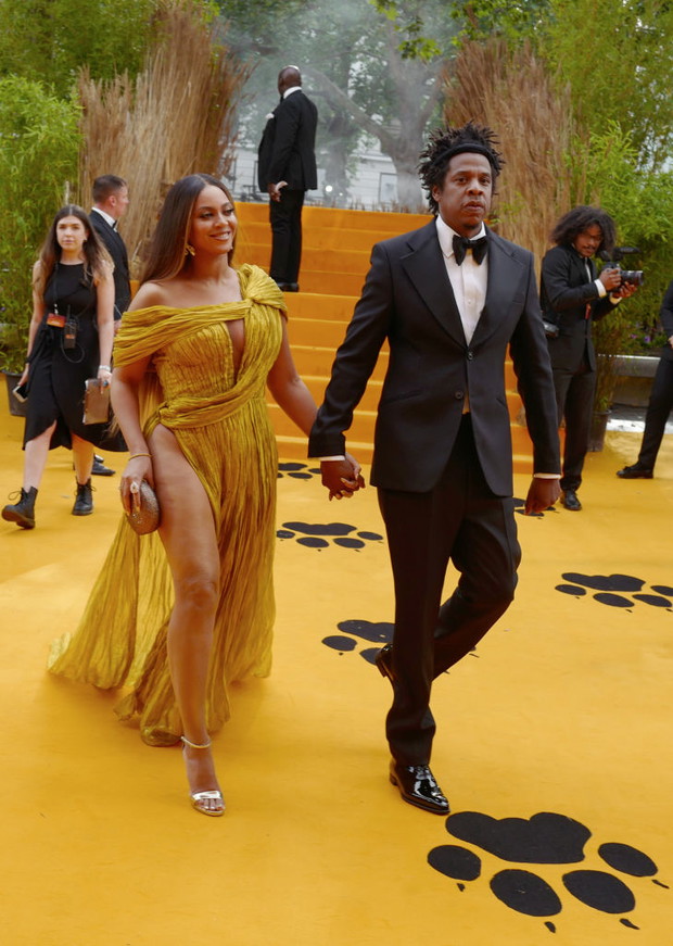 Beyoncé i Jay Z na premierze filmu Król Lew w Londynie