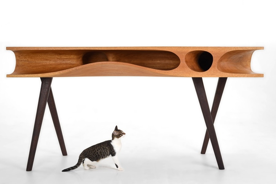 CATable biurko dla ludzi i kotów, projekt: LYCS Architecture