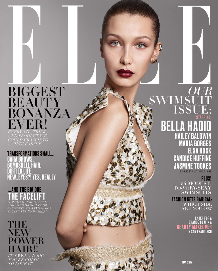 Top modelki na okładkach ELLE US:  Bella Hadid