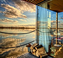 HT Houseboats, widok z domku