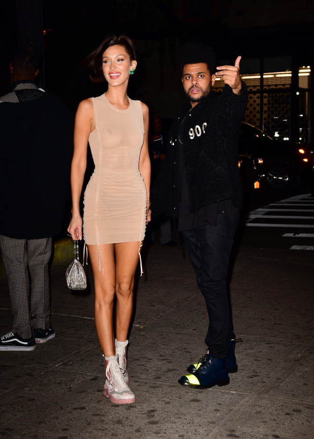 Bella Hadid i The Weeknd, 2018 rok.