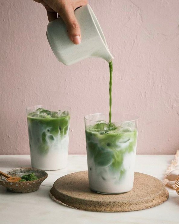 4. Matcha latte