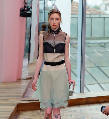 Spódnica z tiulu Prada Resort 2018