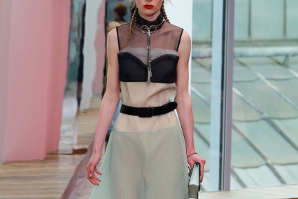 Spódnica z tiulu Prada Resort 2018