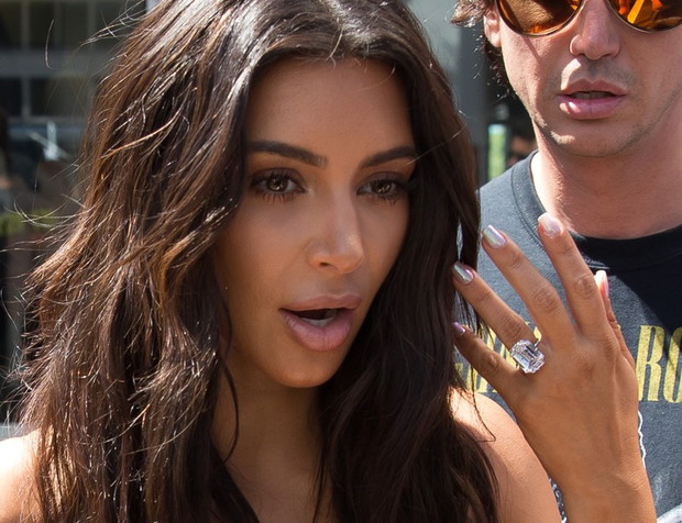 Pierścionek zaręczynowy Kim Kardashian