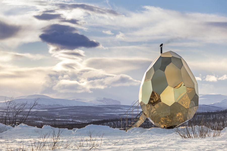 SOLAR EGG - sauna w Kirunie, Bigert & Bergström